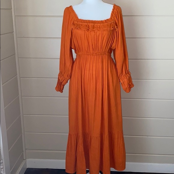 Nicholas Pleated Prairie Dress Size 8 Australian Designed - Picture 9 of 16